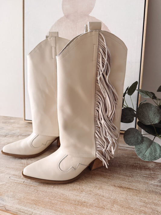 Deston Bone Fringe Boot