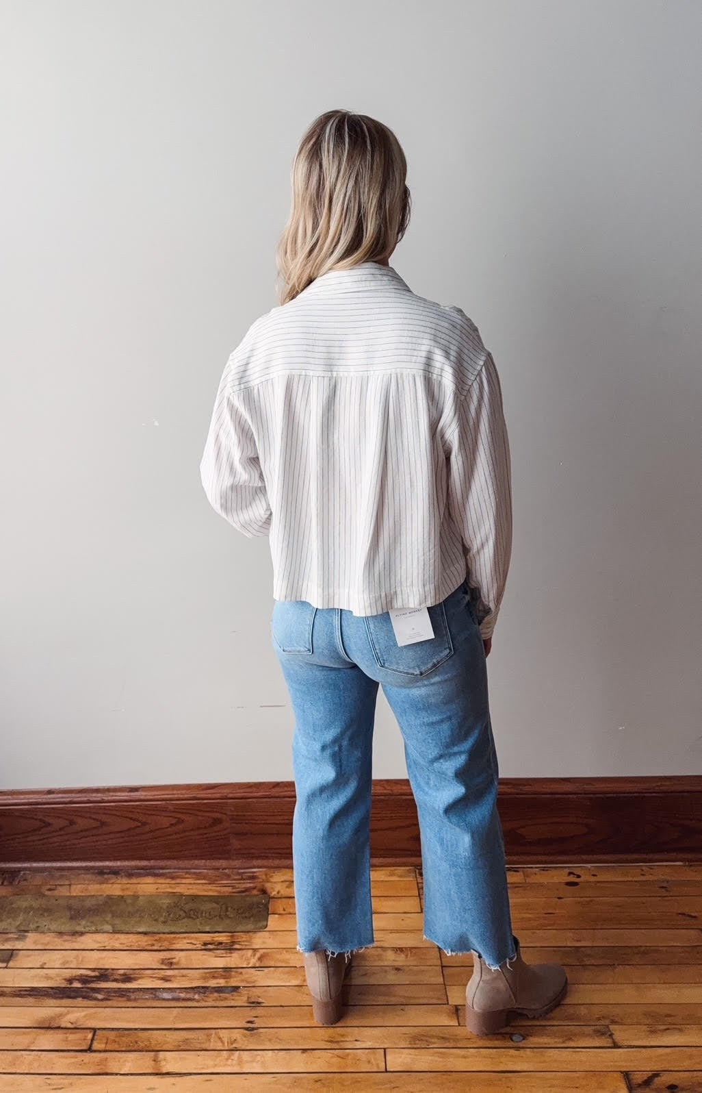 Callie Striped Button-Up Shirt