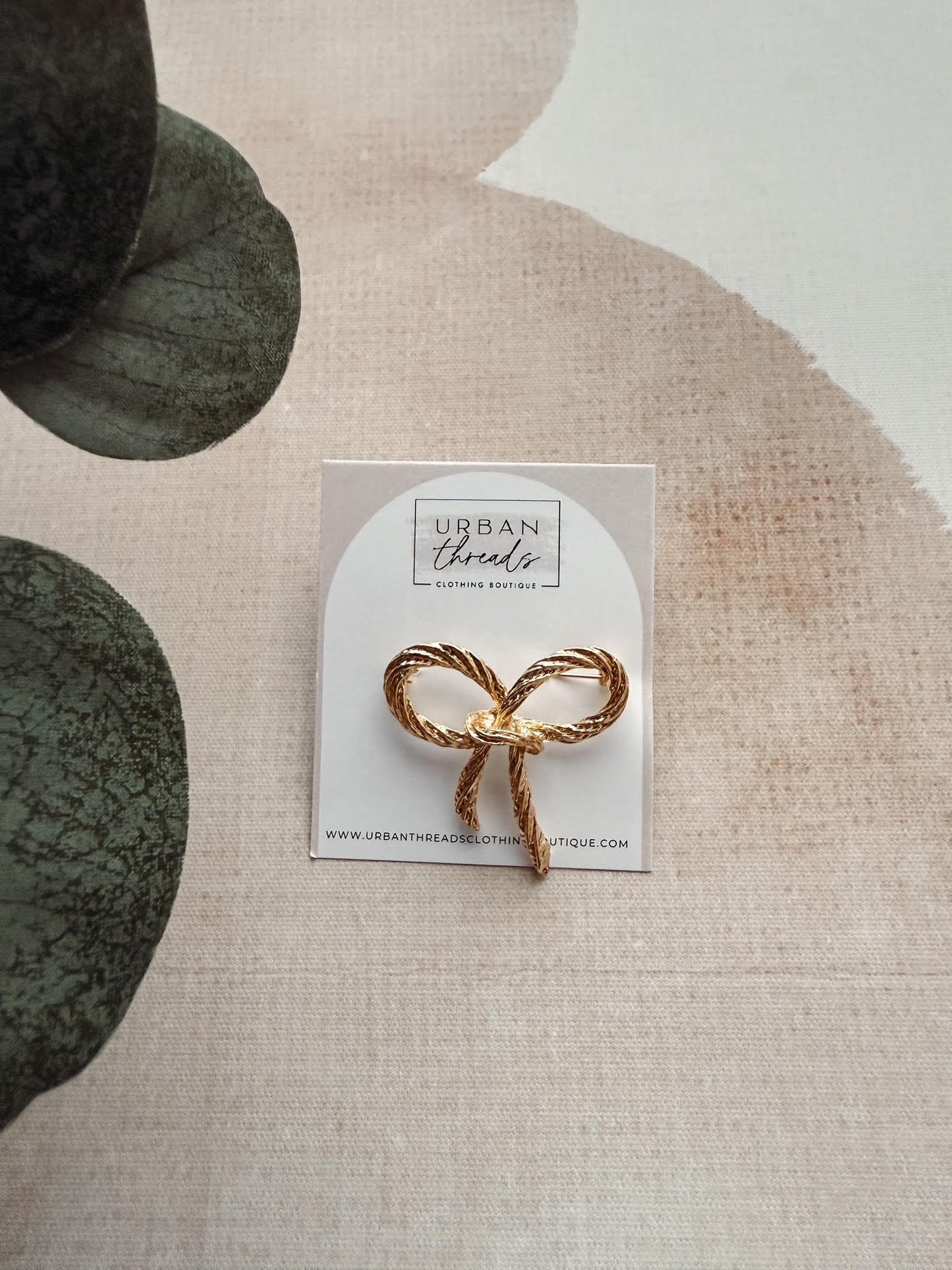 Camille Pearl Bow Brooch