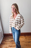Carmel Striped Button Cardigan