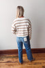 Carmel Striped Button Cardigan