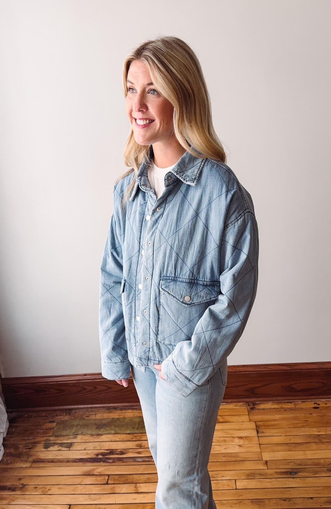 Carter Quilted Denim Jacket
