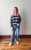 Catch You Later Navy Striped Long Sleeve