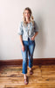 Chambray Bow Tie Top