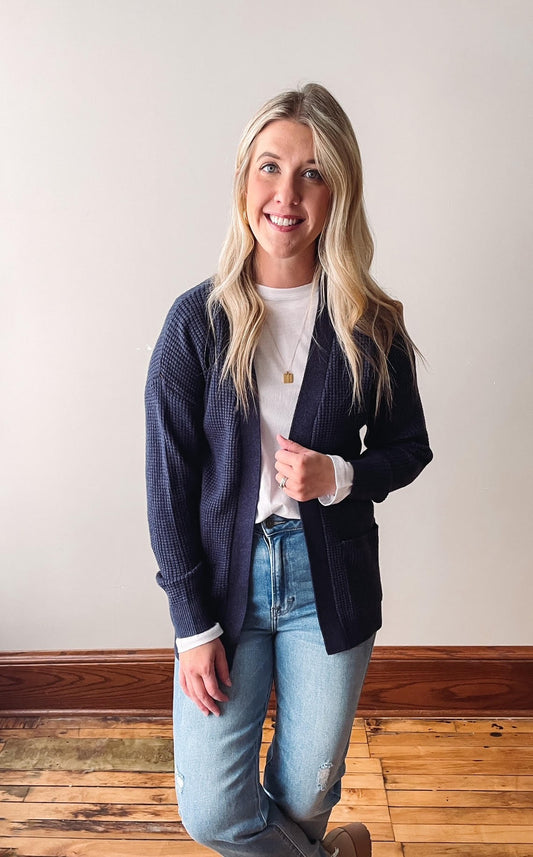 Charlie Navy Cardigan