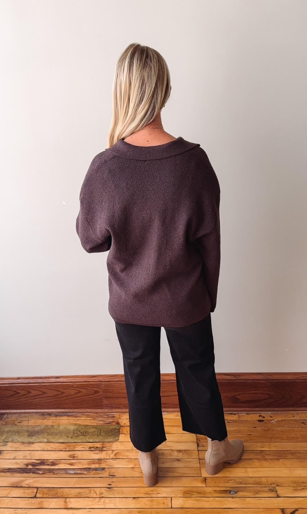 Chelsea Chocolate Knit Sweater