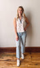 Cherry Motif Collared Tank Top