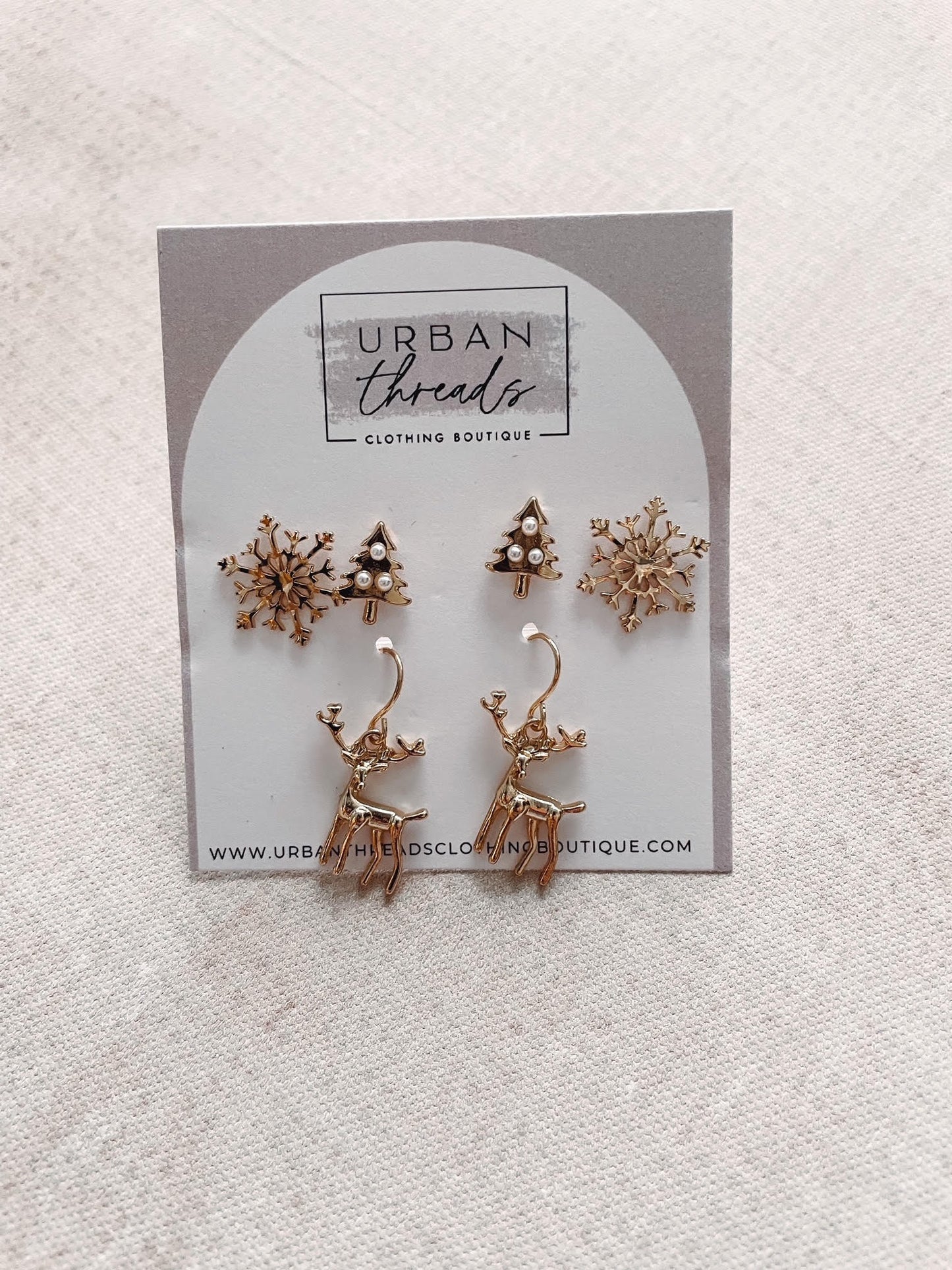 Christmas Trio Studs