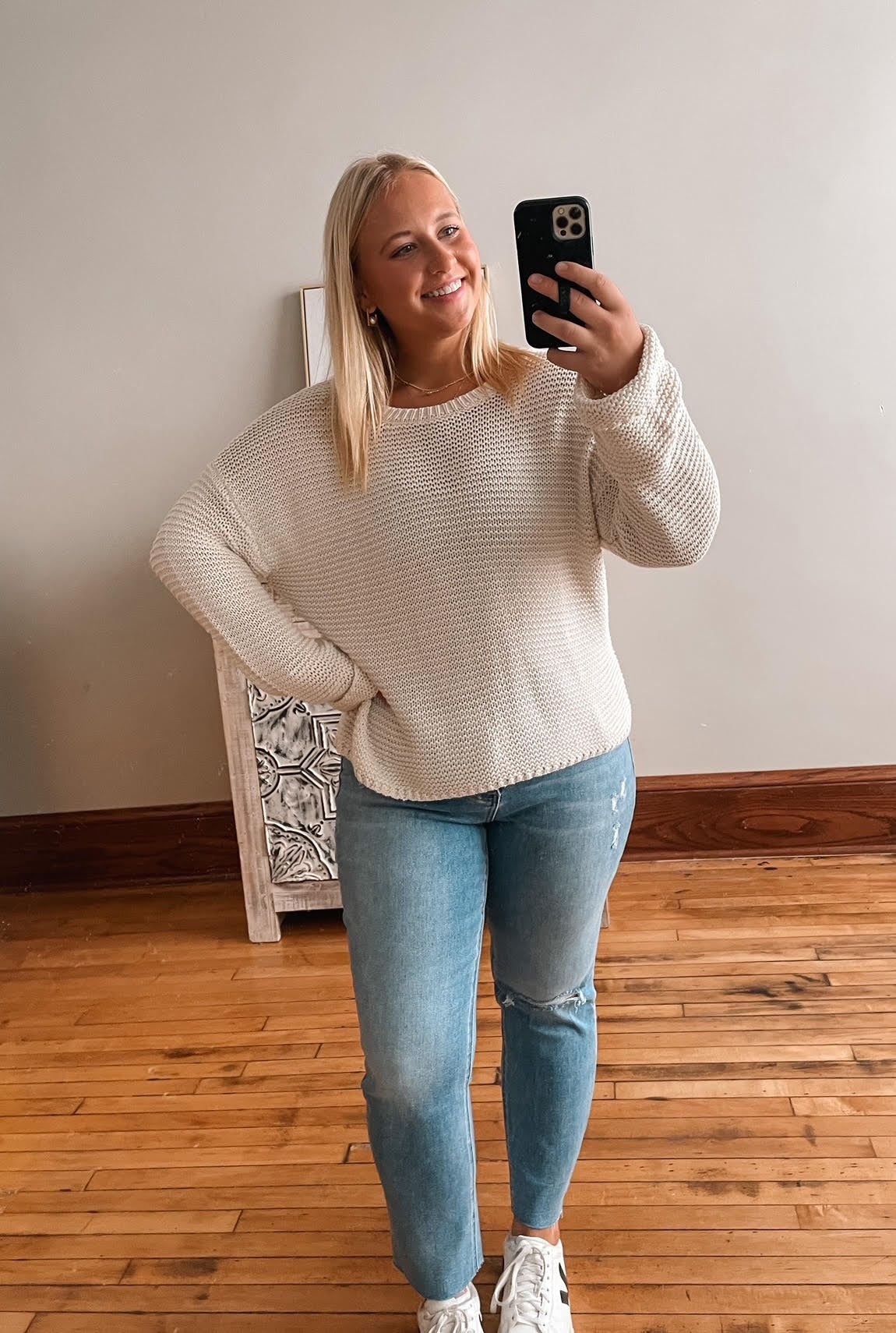 Chunky Knit Oatmeal Sweater