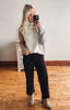 Color Block Turtle Neck Sweater