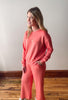 Coral Long Sleeve Lounge Top