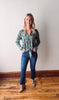 Dark Wash Cropped Flare Jean