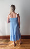 Delilah Sky Blue Smocked Midi Dress