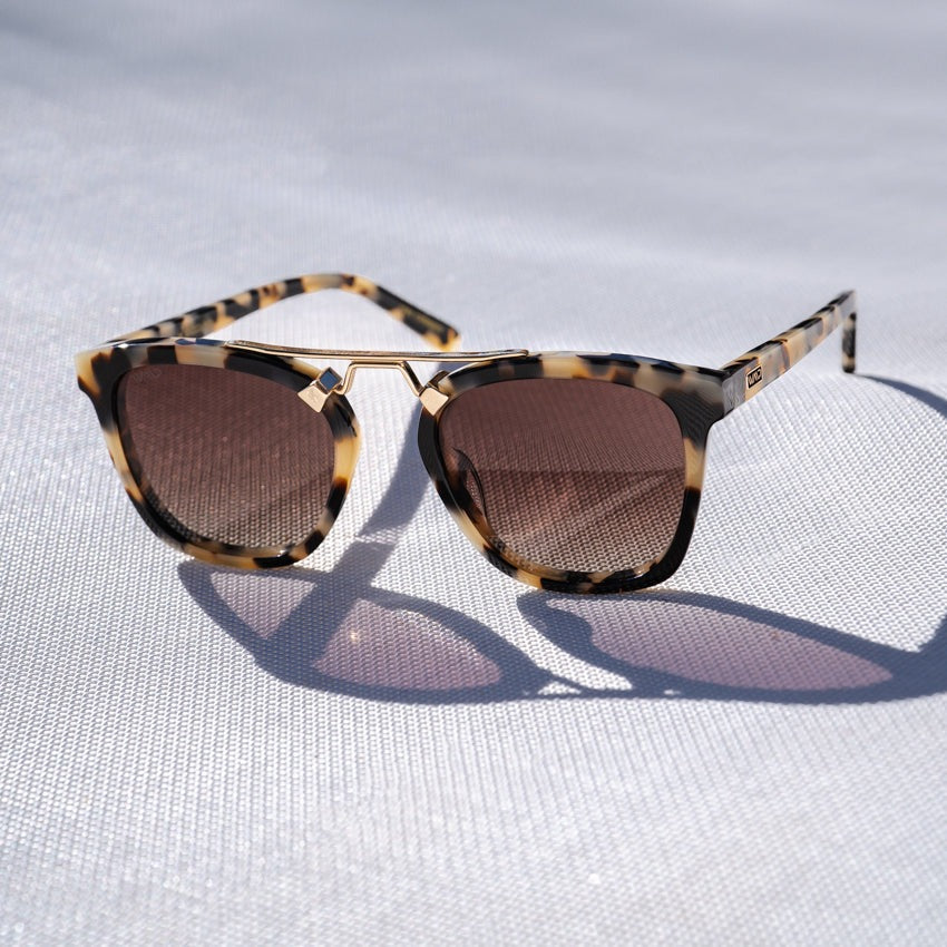 Demi Beige Tortoise Sunglasses