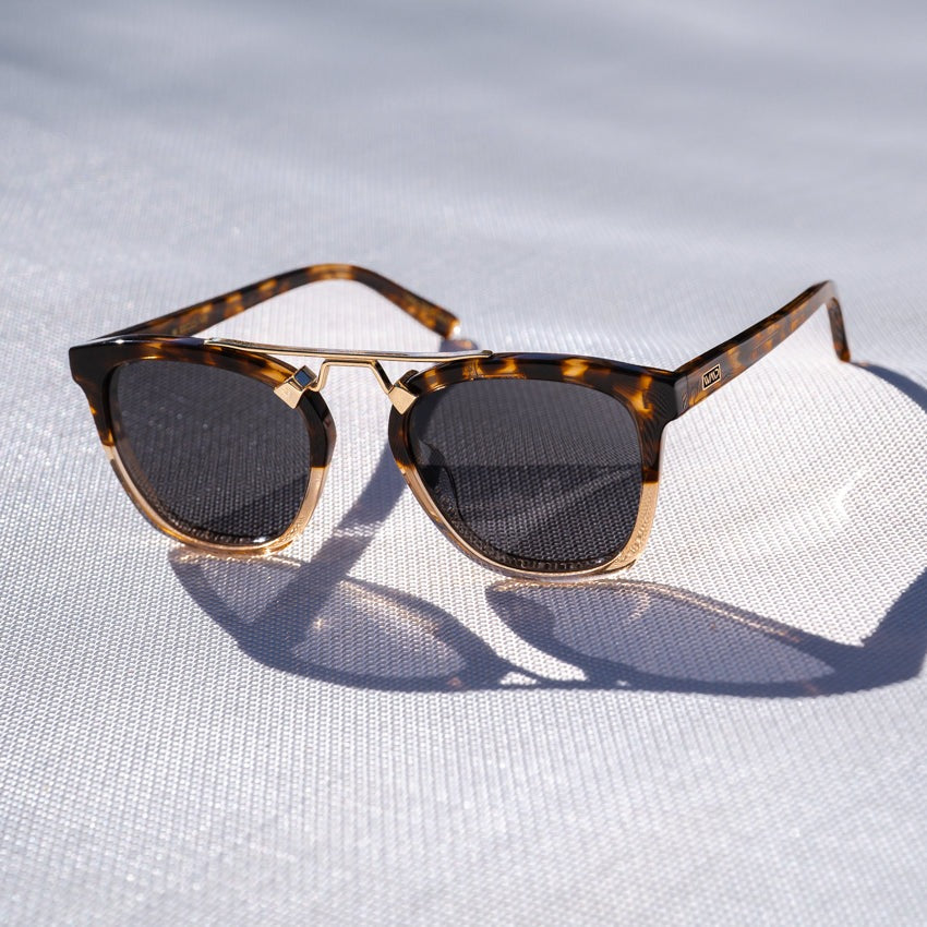 Demi Crystal Brown Tortoise Sunglasses