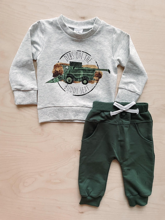 Dibs On The Buddy Seat Jogger Set