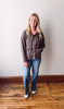 Drift Burnout Fleece Snap Hoodie