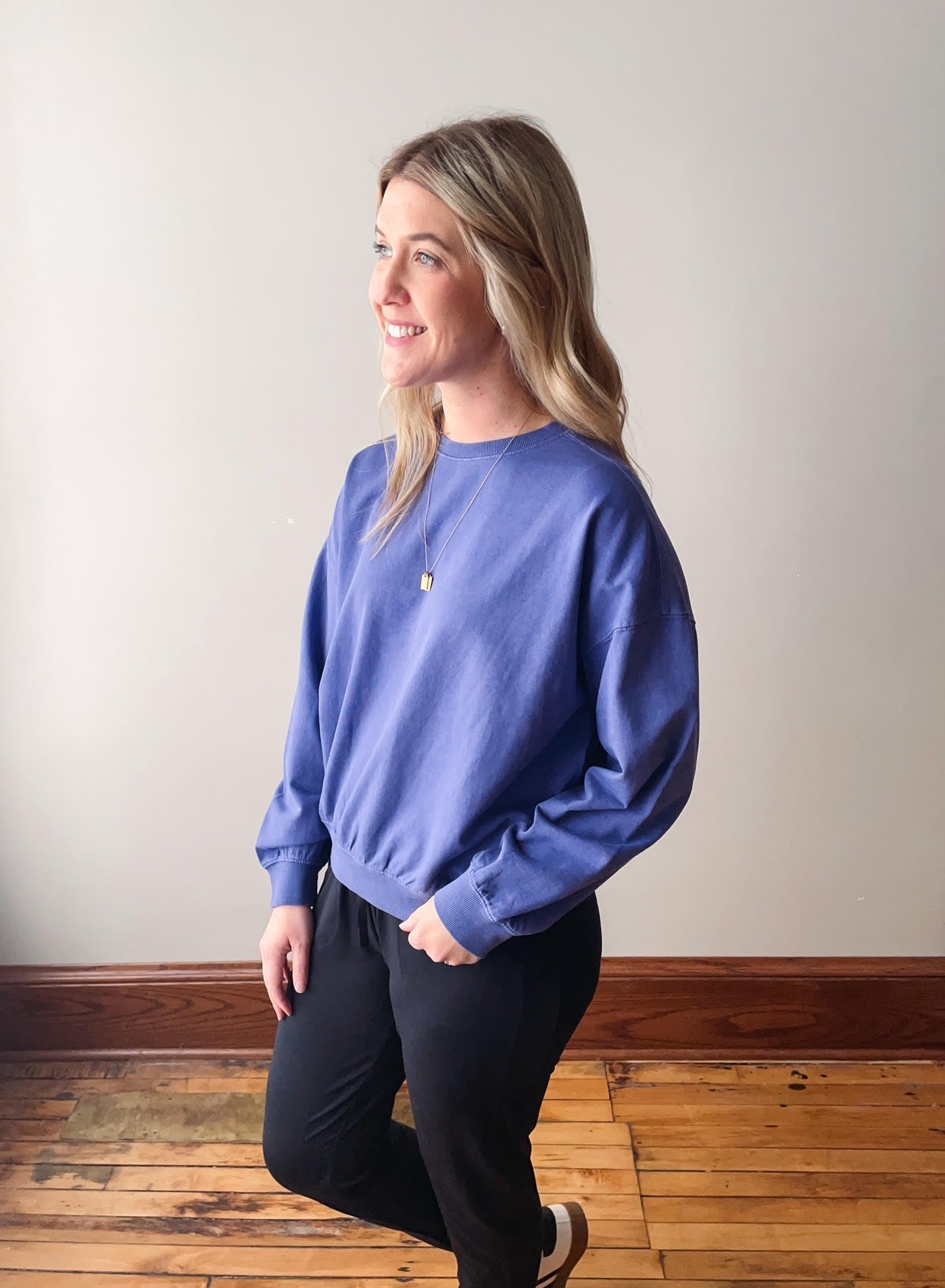 Dusty Blue Nicole Sweatshirt