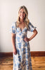 Ella Puff Sleeve Floral Midi Dress
