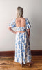 Ella Puff Sleeve Floral Midi Dress