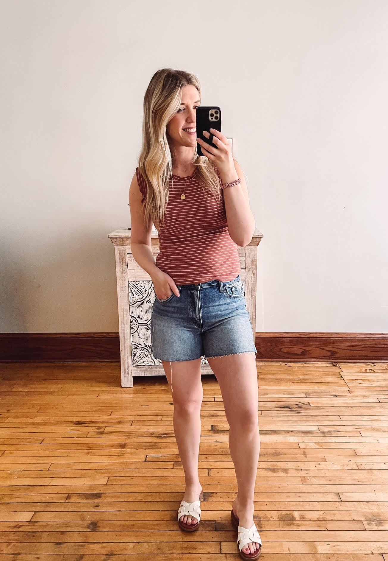 Alicia Denim High Rise Shorts