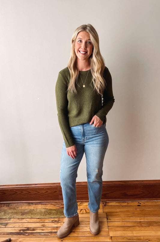 Emma Olive Sweater