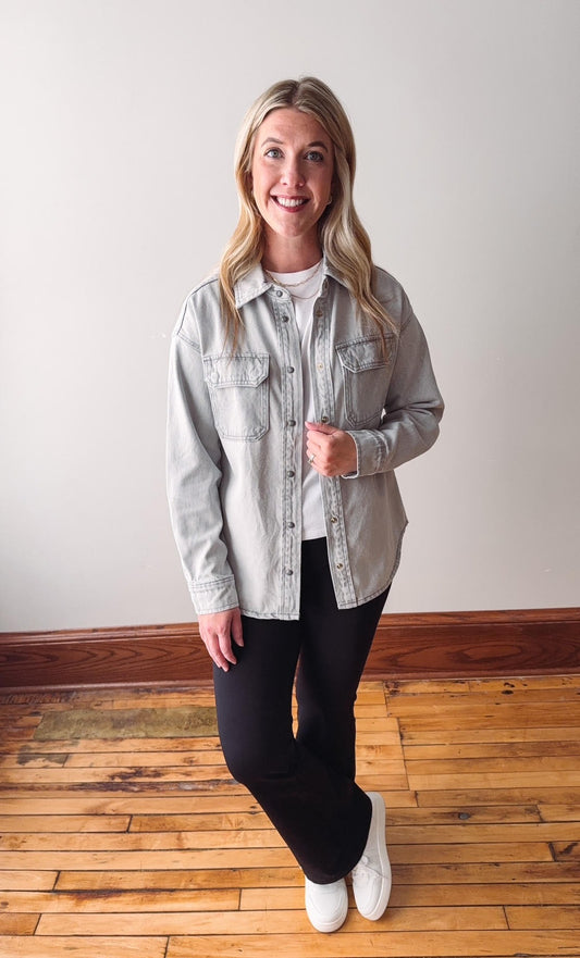 Etta Shirt - Grey Wash