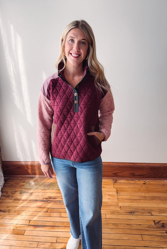Fern Colorblock Pullover