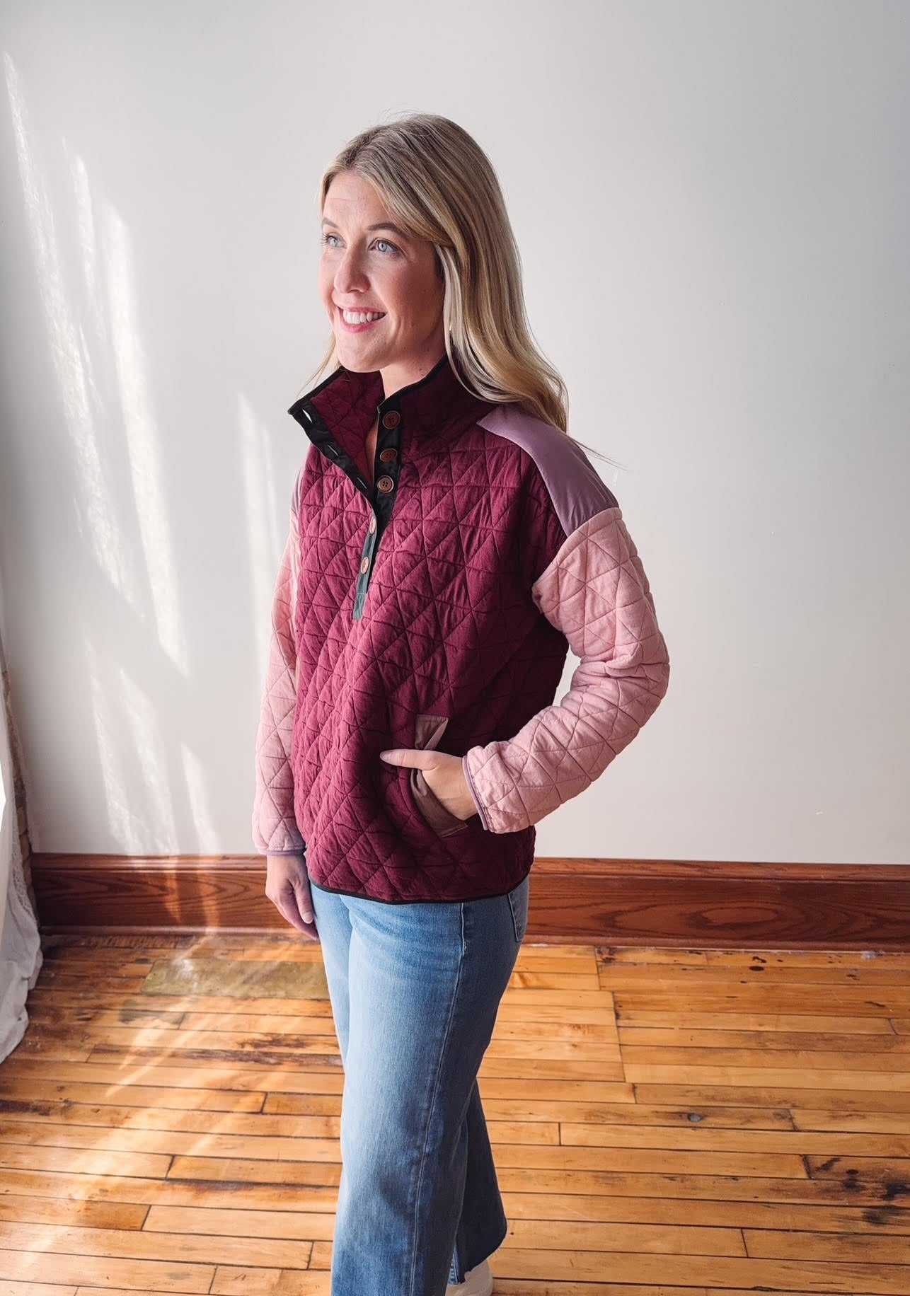 Fern Colorblock Pullover
