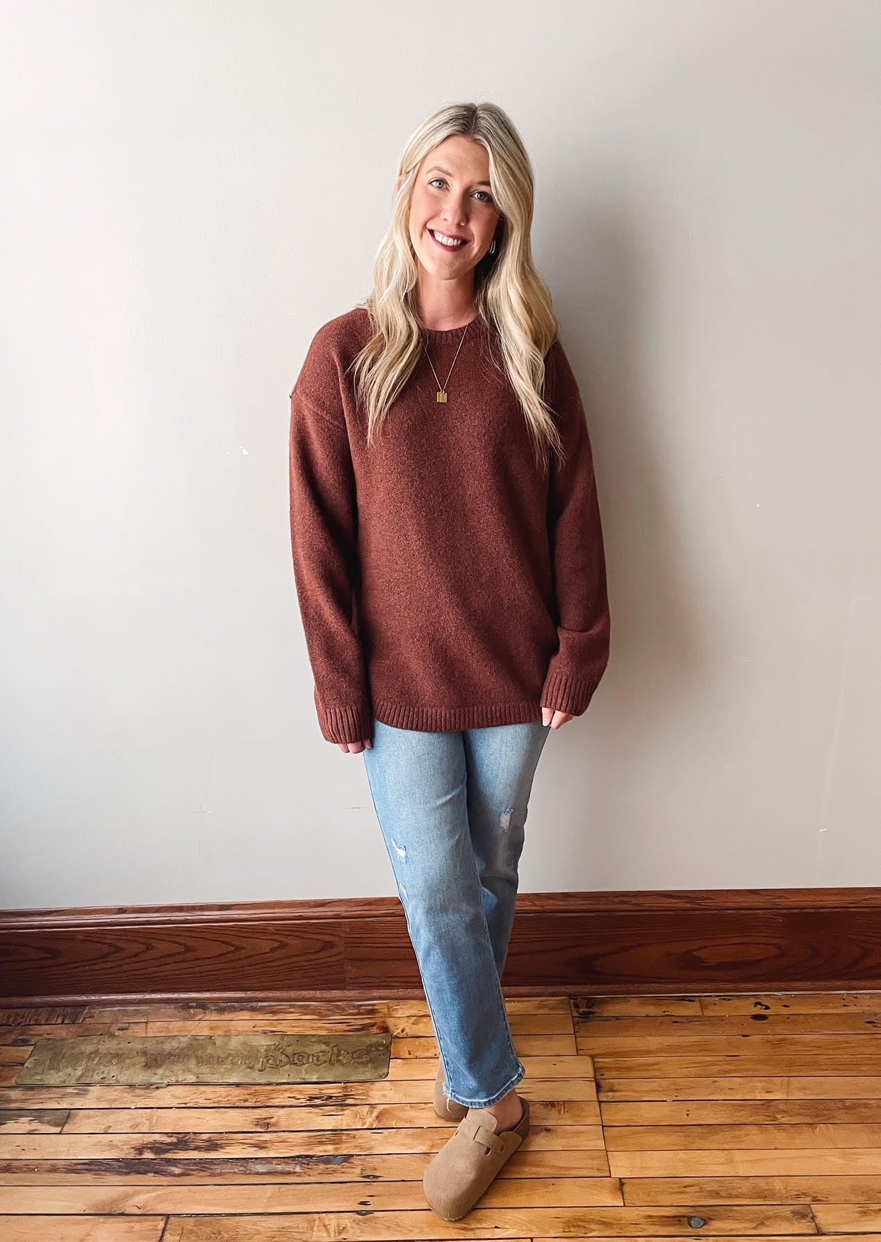 Flora Auburn Sweater