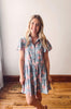 Floral Tiered Shirt Dress