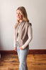 Franny Mocha Zip Sweater Vest