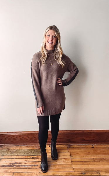 Color Block Sweater Dress Medium