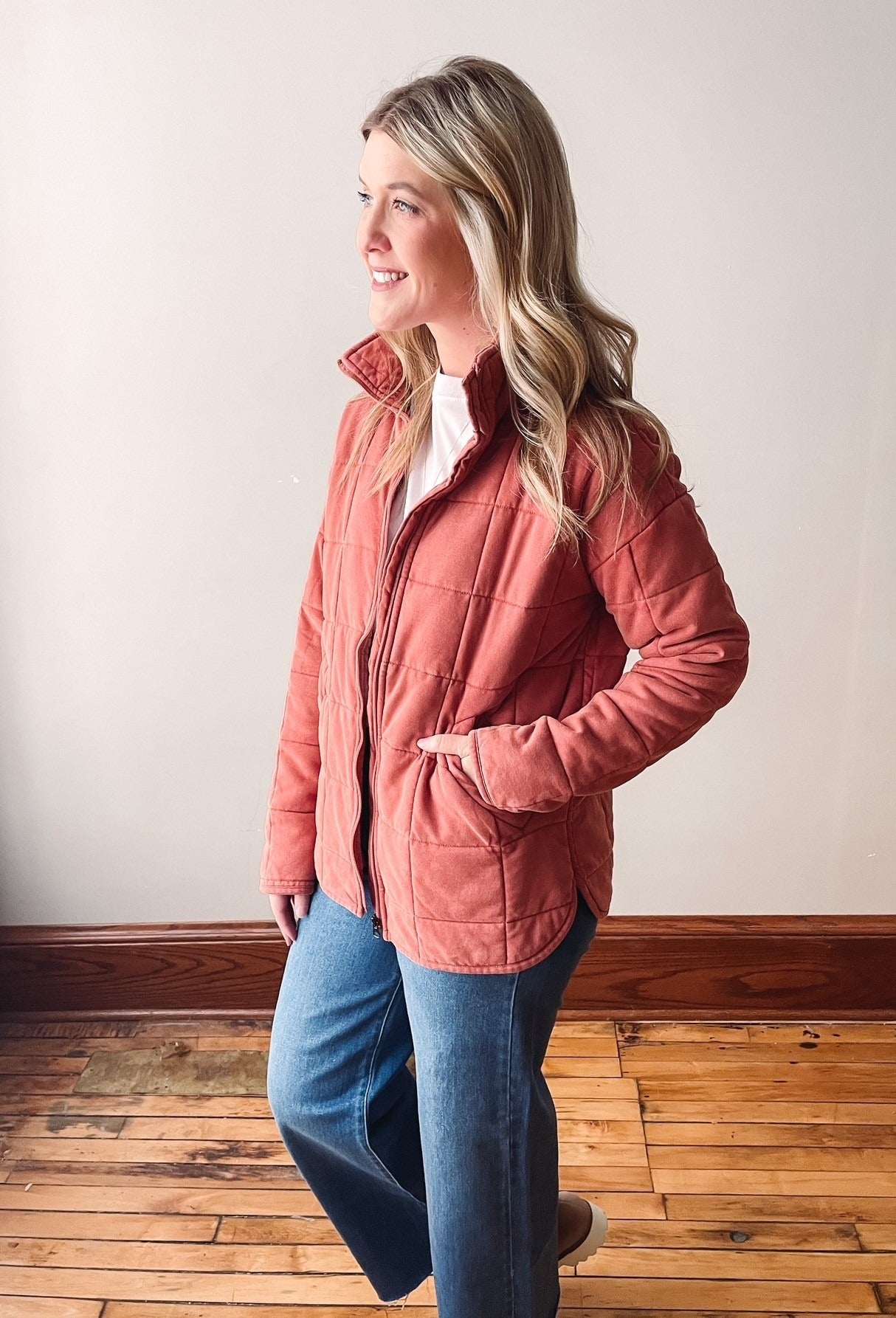 Adobe Mineral Wash Quilted Jacket