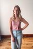 Ginger Scoop Neck Ribbed Tank Top