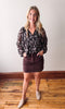 Gladys Skirt - Coffee Bean