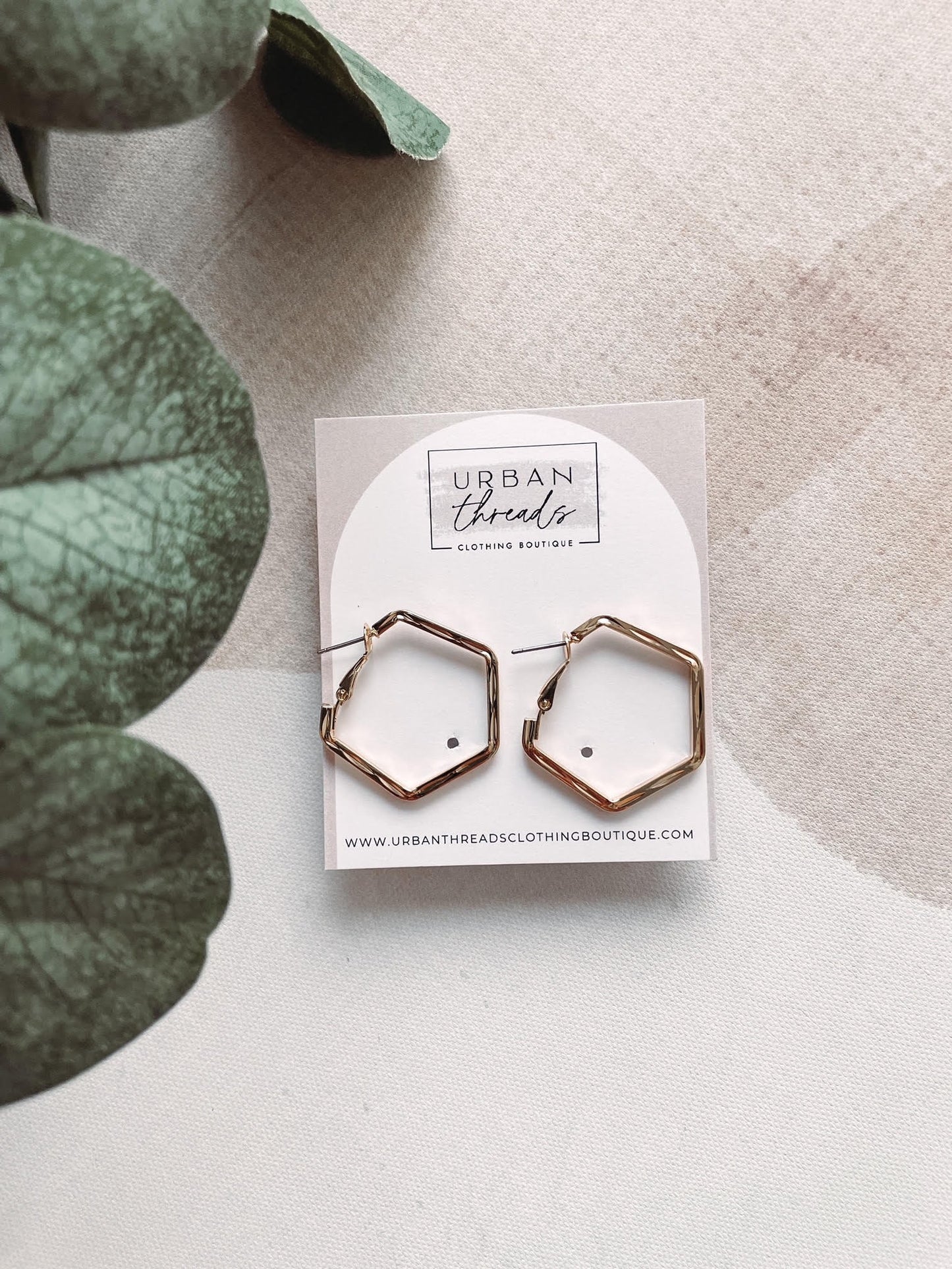 Gold Modern Hoops