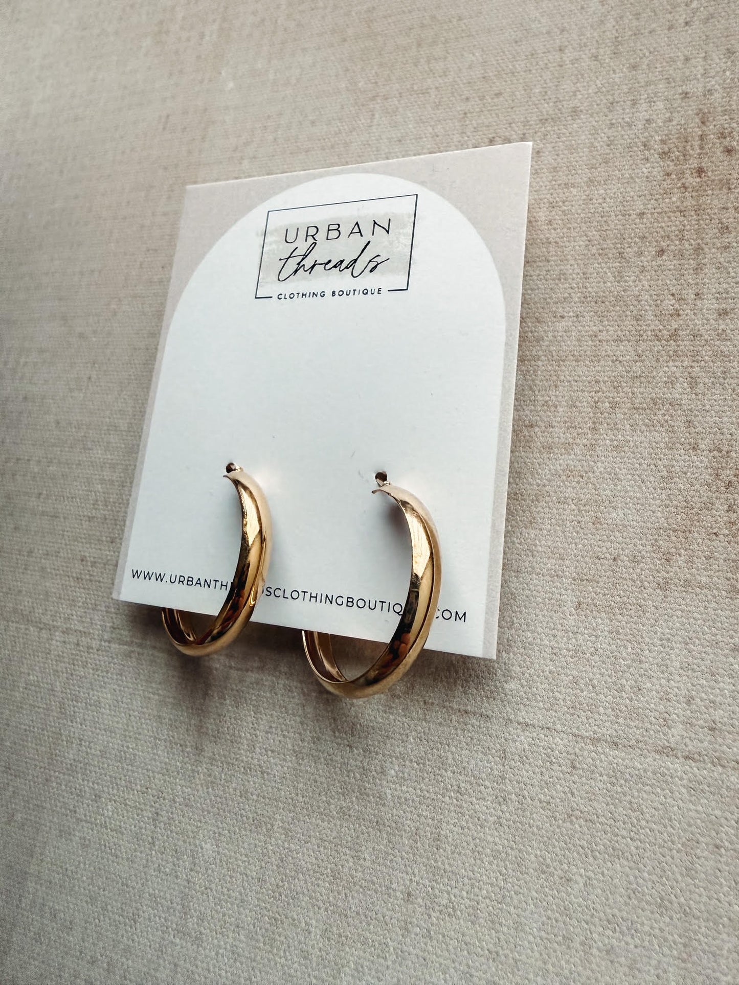 Golden Reverie Hoop Earrings