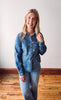 Goldie Embroidered Denim Shirt