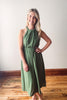 Good Day Green Midi Dress