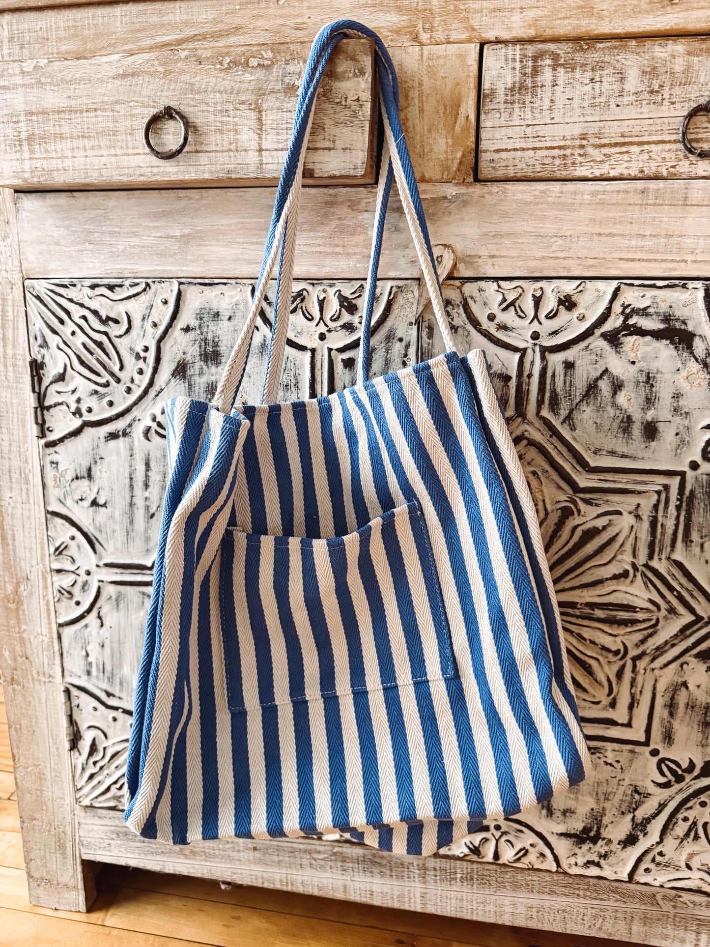 Harbor Stripe Everyday Tote