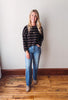 Harper Black Striped Long Sleeve