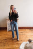 Harper Black Striped Long Sleeve