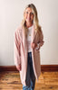 Hayley Light Pink Open Coat