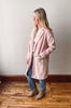 Hayley Light Pink Open Coat