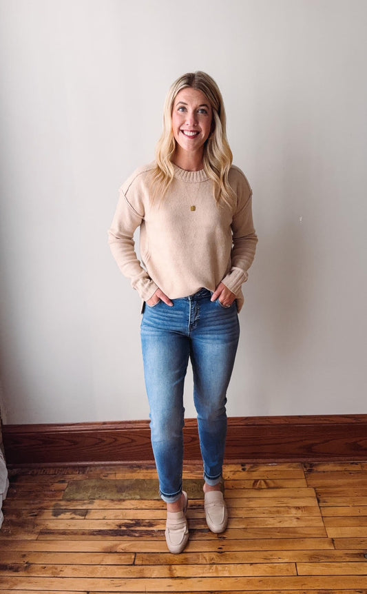 Dark Wash Tummy Control Skinny Jeans