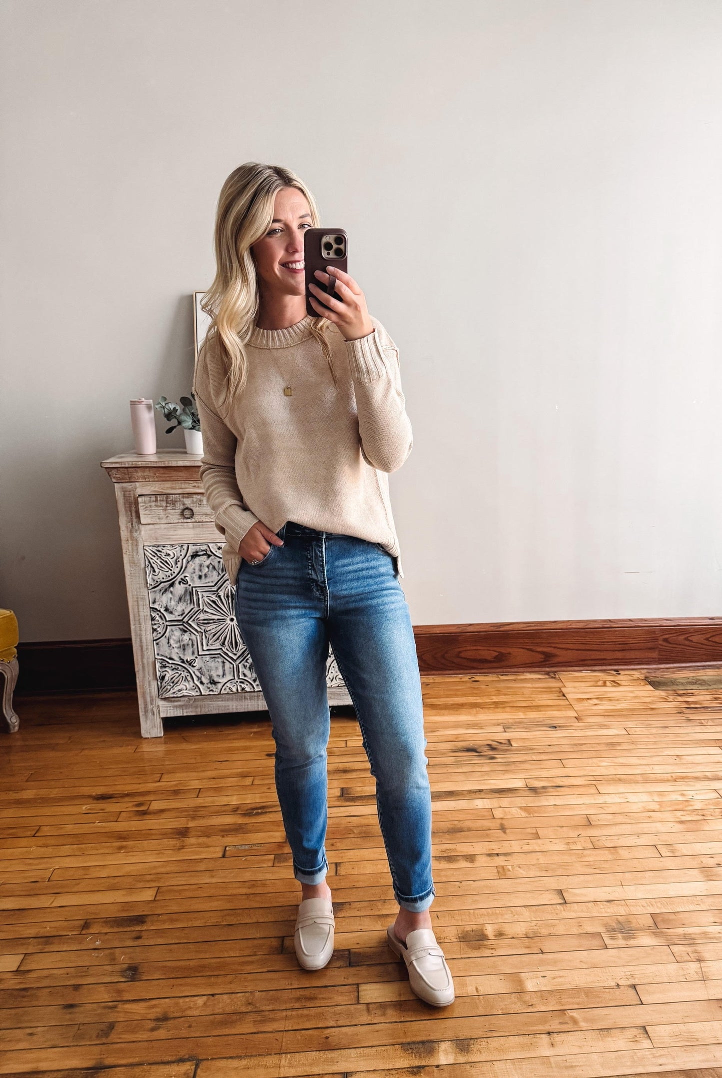 Dark Wash Tummy Control Skinny Jeans