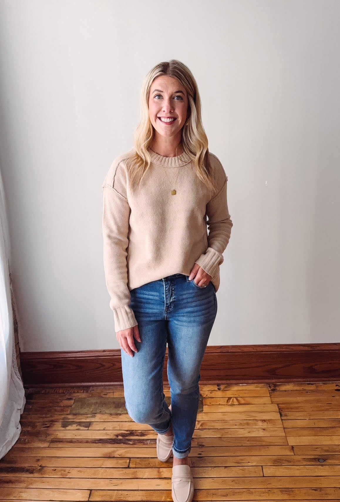 Heccaty Taupe Sweater