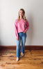 Hot Pink Pearl Bow Sweater