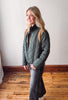 Hunter Green Color Blocked Padded Jacket
